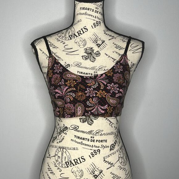 Victoria's Secret (M) Sexy Paisley Floral Unlined Scoop Neck No Wire Bralette - Picture 10 of 10